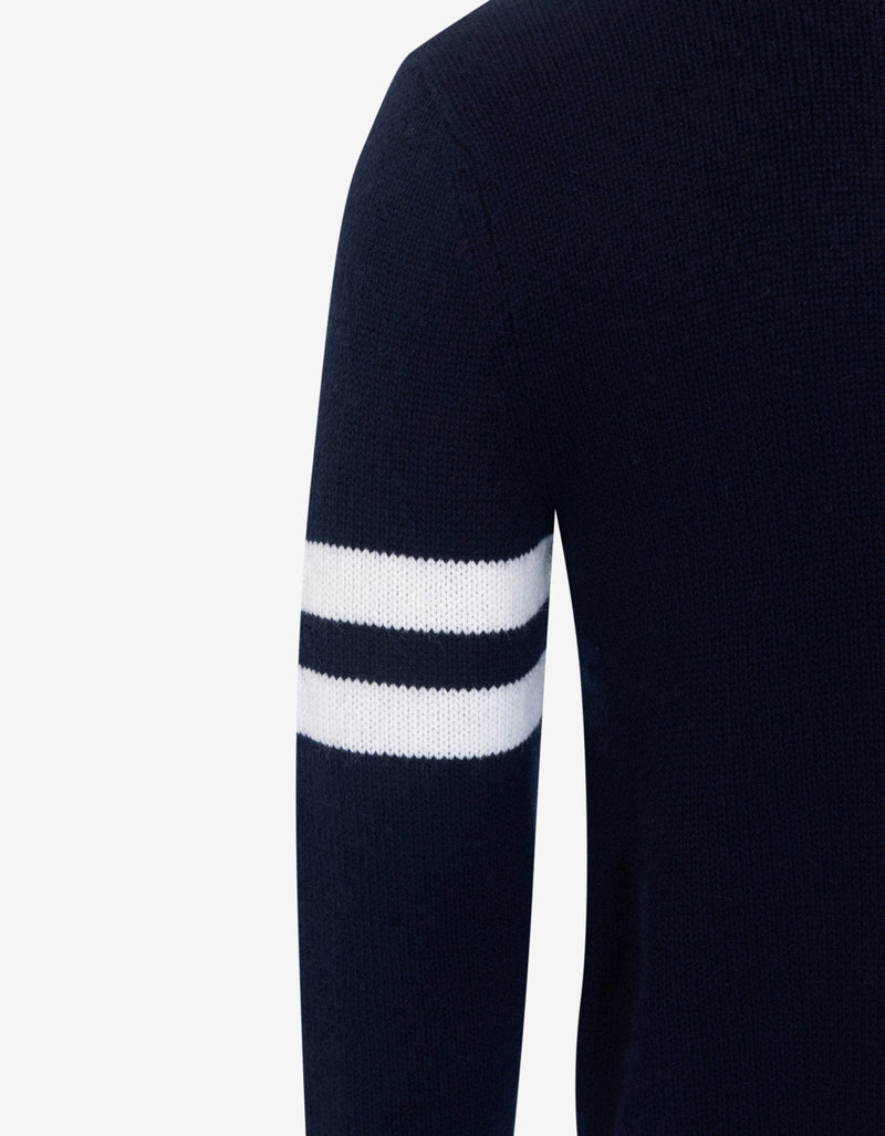 Navy Blue Riviera Bear Cashmere Sweater