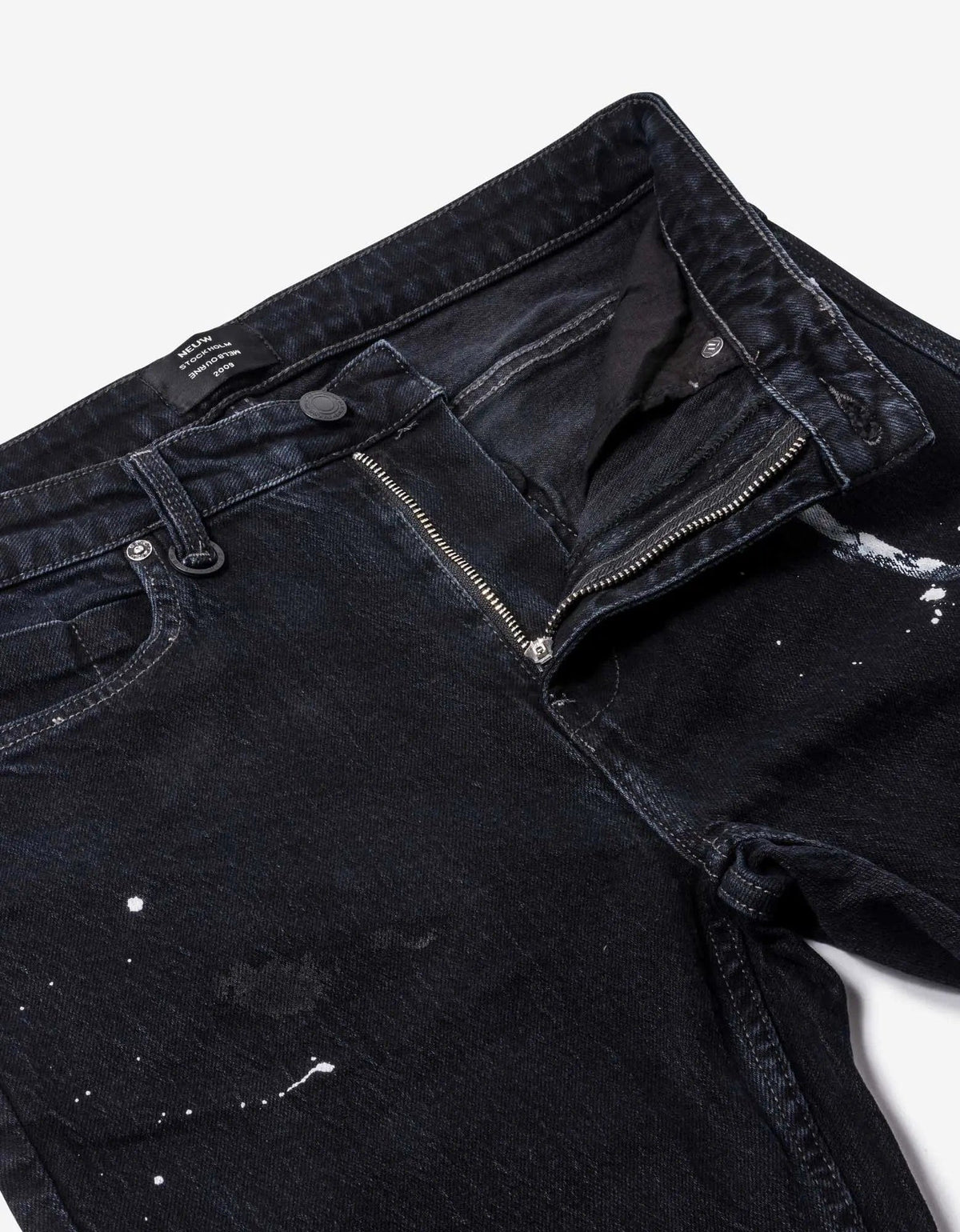 Neuw Neuw Rebel Skinny Unguarded Art Washed Black Jeans