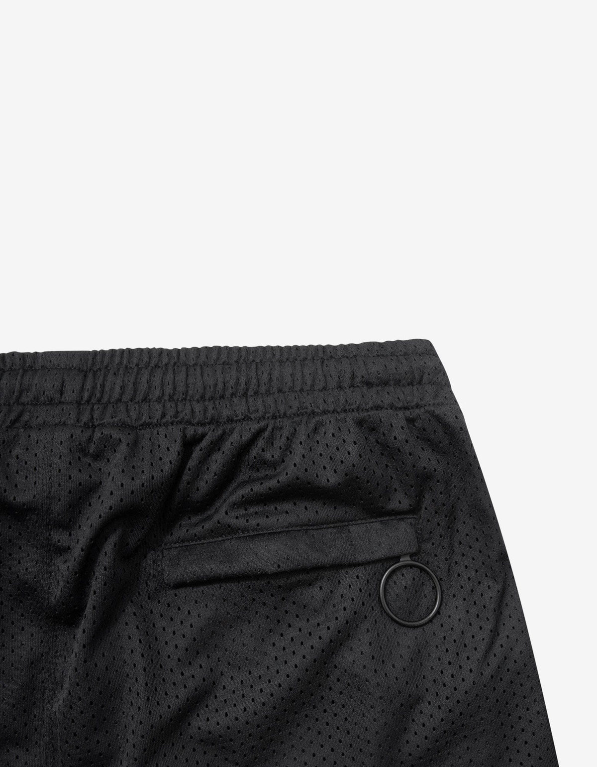 Off-White Black Airport Tape Mesh Shorts