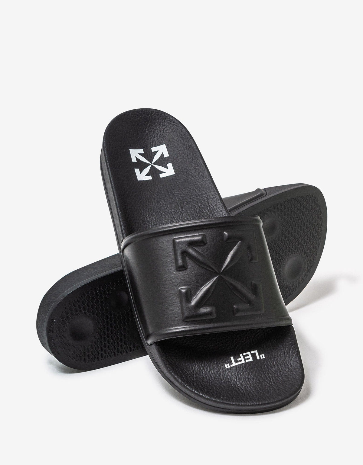 Off-White Black Arrow Pool Slide Sandals