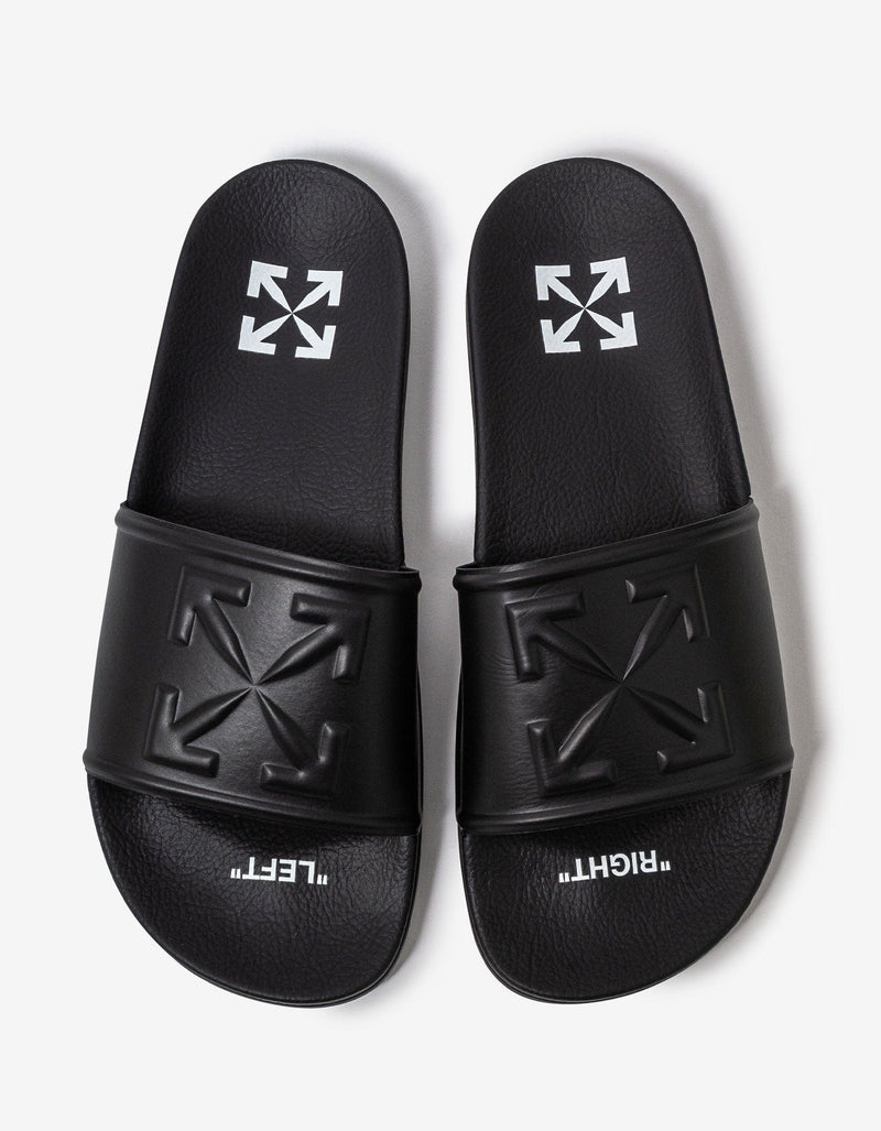 Off-White Black Arrow Pool Slide Sandals