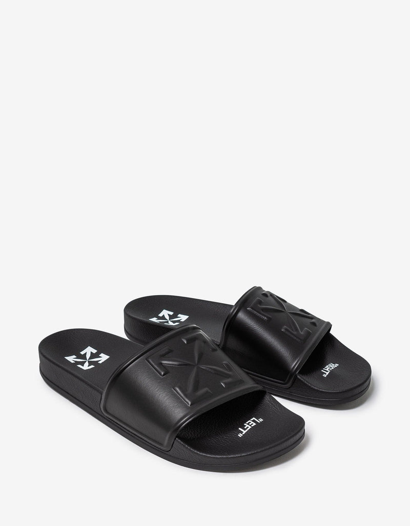 Off-White Black Arrow Pool Slide Sandals