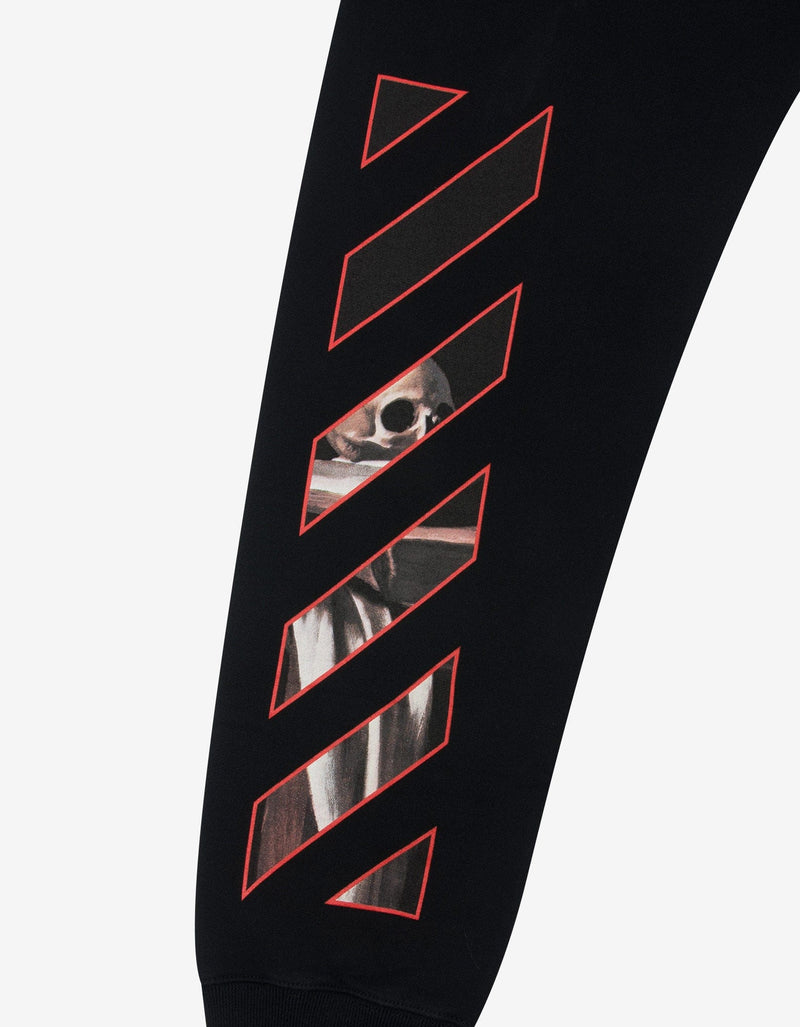 Off-White Black Caravaggio Print Sweat Pants