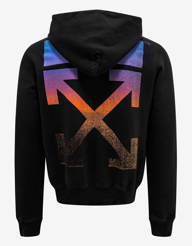 Off-White Black Degrade Arrow Print Hoodie