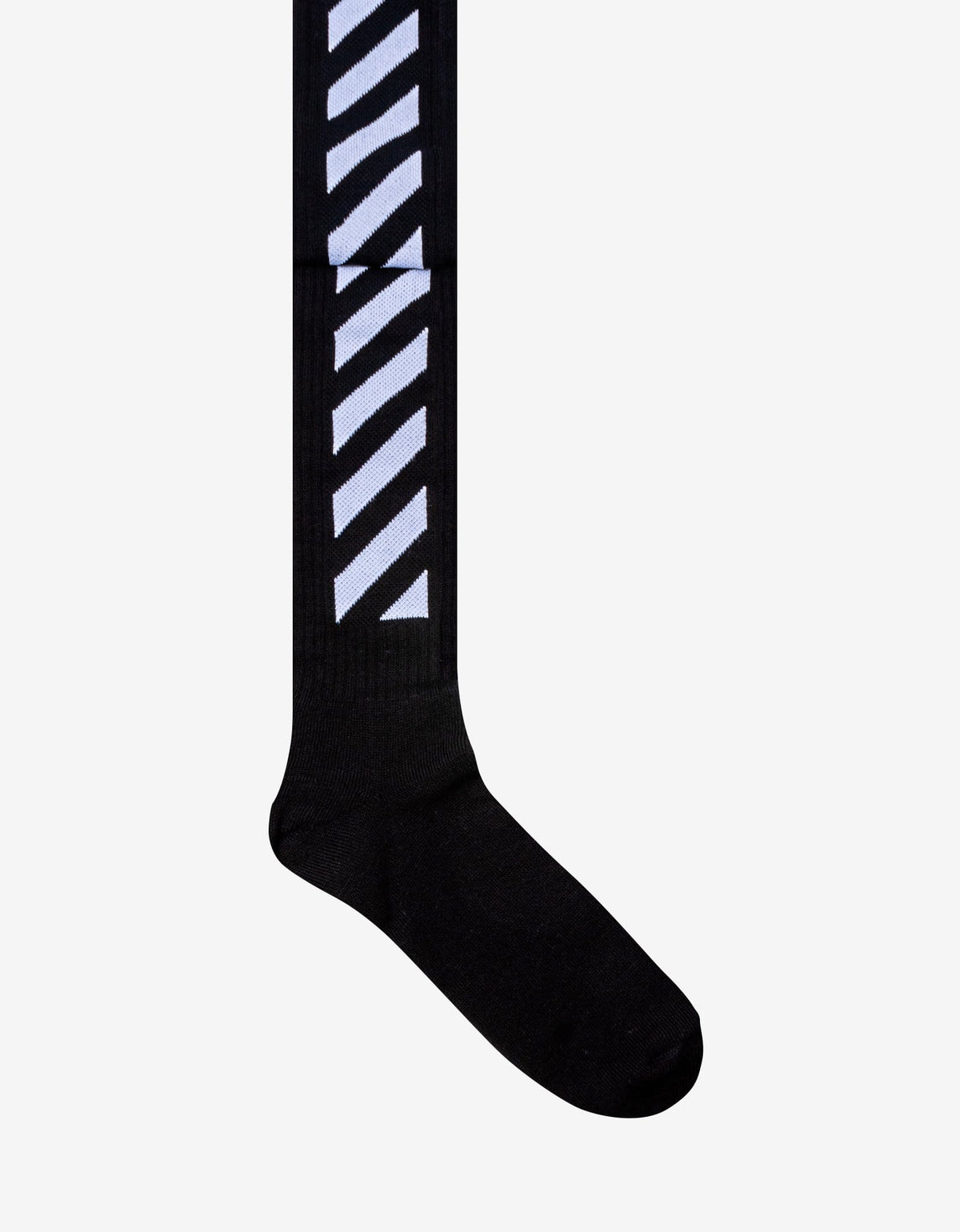 Off-White Black Diag Mid Length Socks