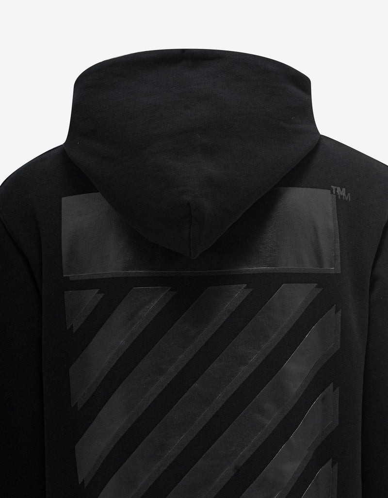 Off-White Black Diag Tab Slim Hoodie