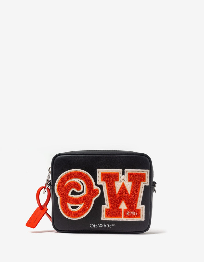 Off-White Black Hard Core OW Patches Camera Bag