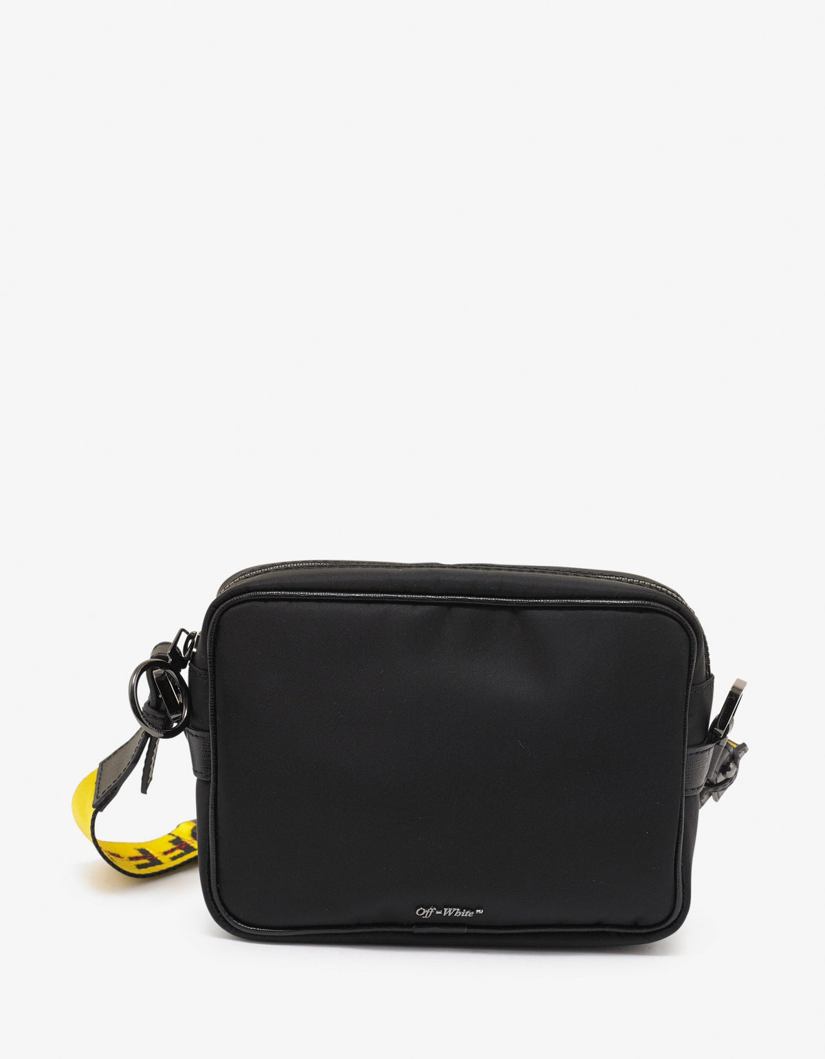 Off-White Black Industrial Logo Strap Cross-body Bag