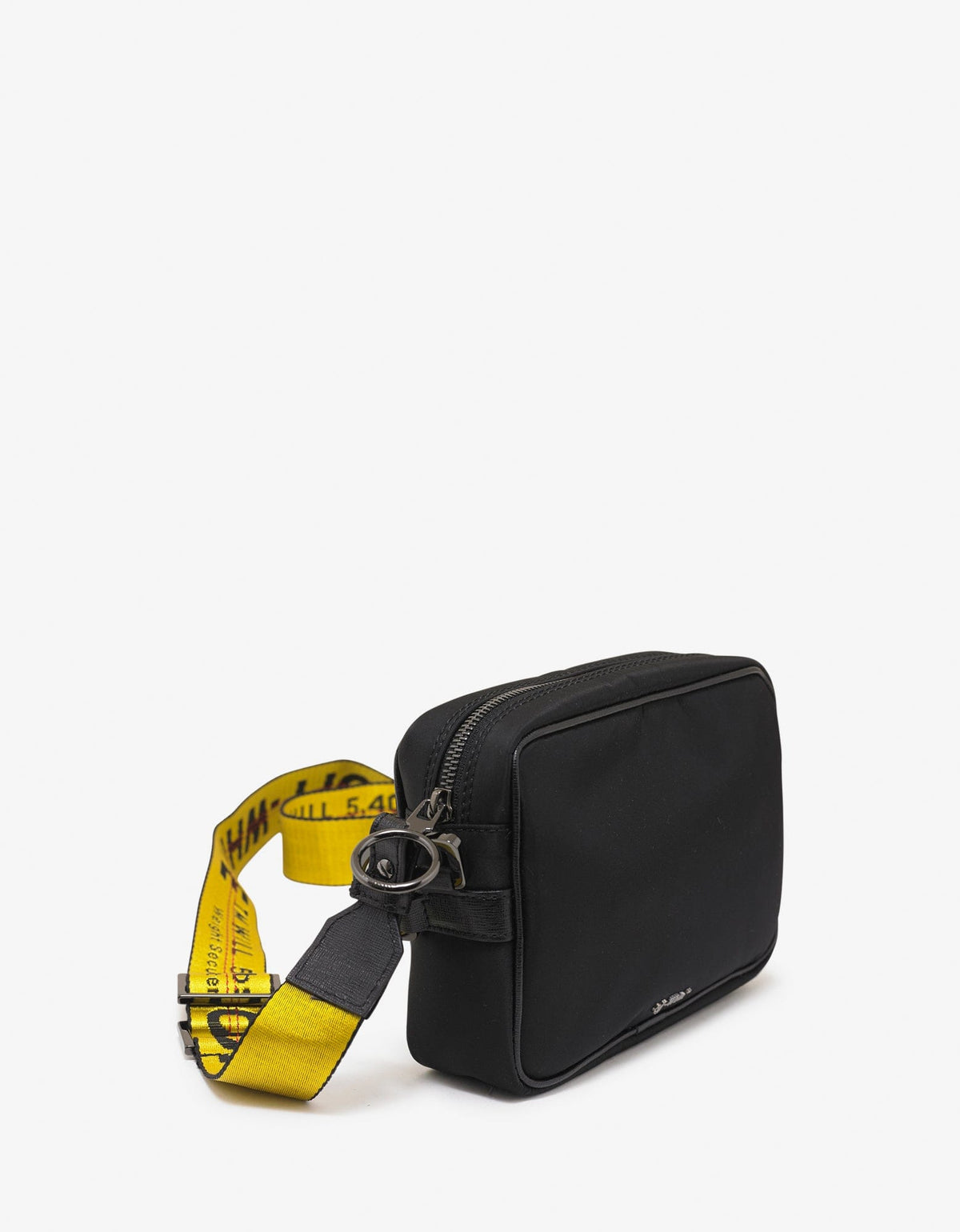 Off-White Black Industrial Logo Strap Cross-body Bag