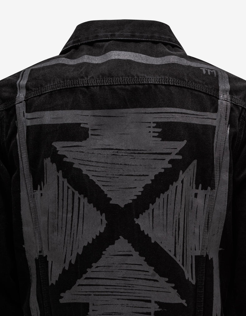 Off-White Black Negative Mark Arrows Denim Jacket