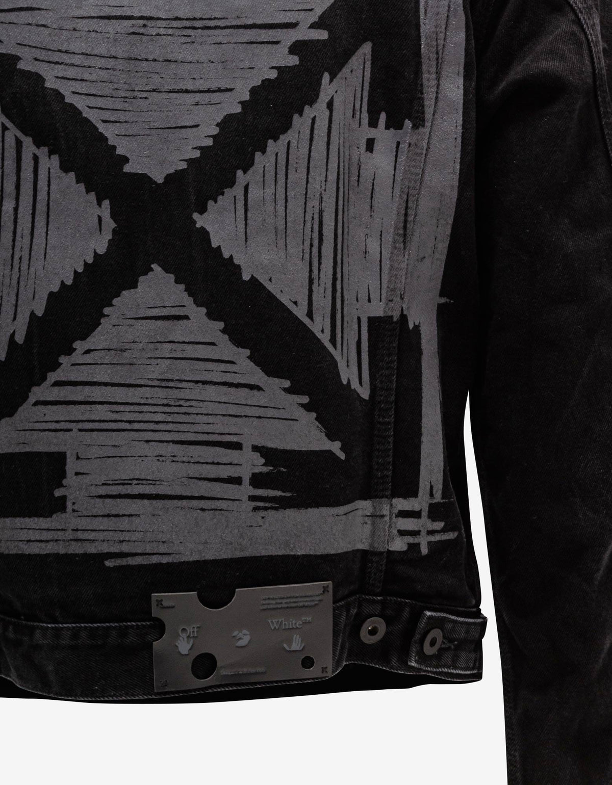 Off-White Black Negative Mark Arrows Denim Jacket