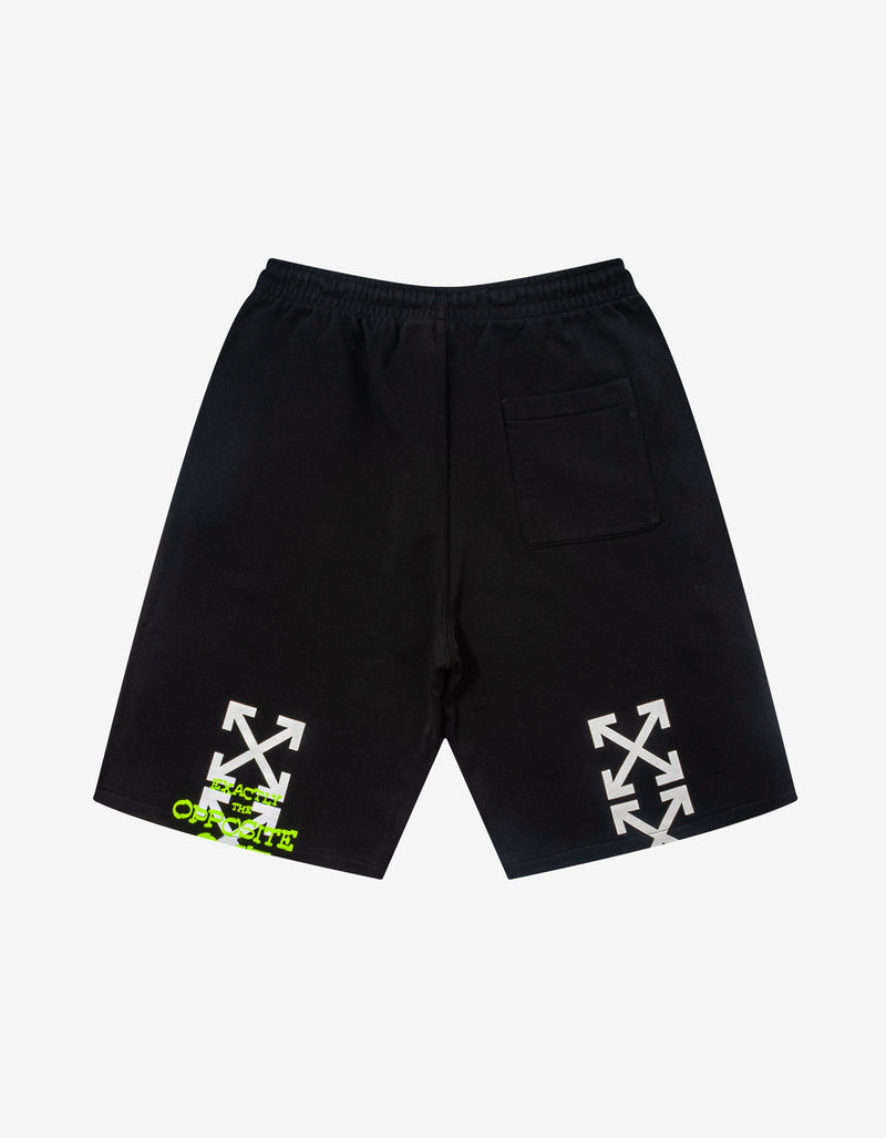 Off-White Black Opposite Arrow Skate Sweat Shorts