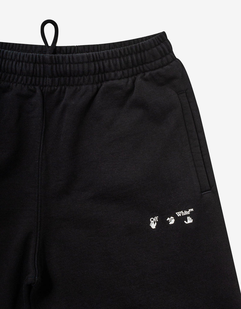 Off-White Black OW Logo Sweat Shorts