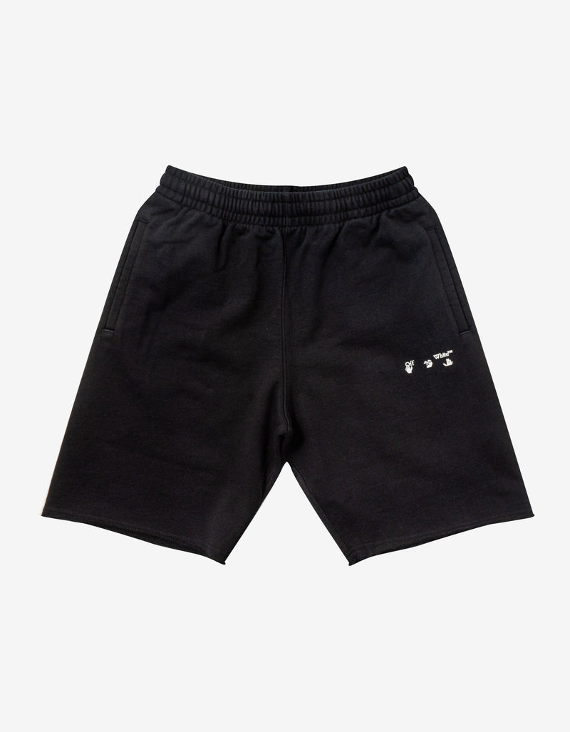 Off-White Black OW Logo Sweat Shorts