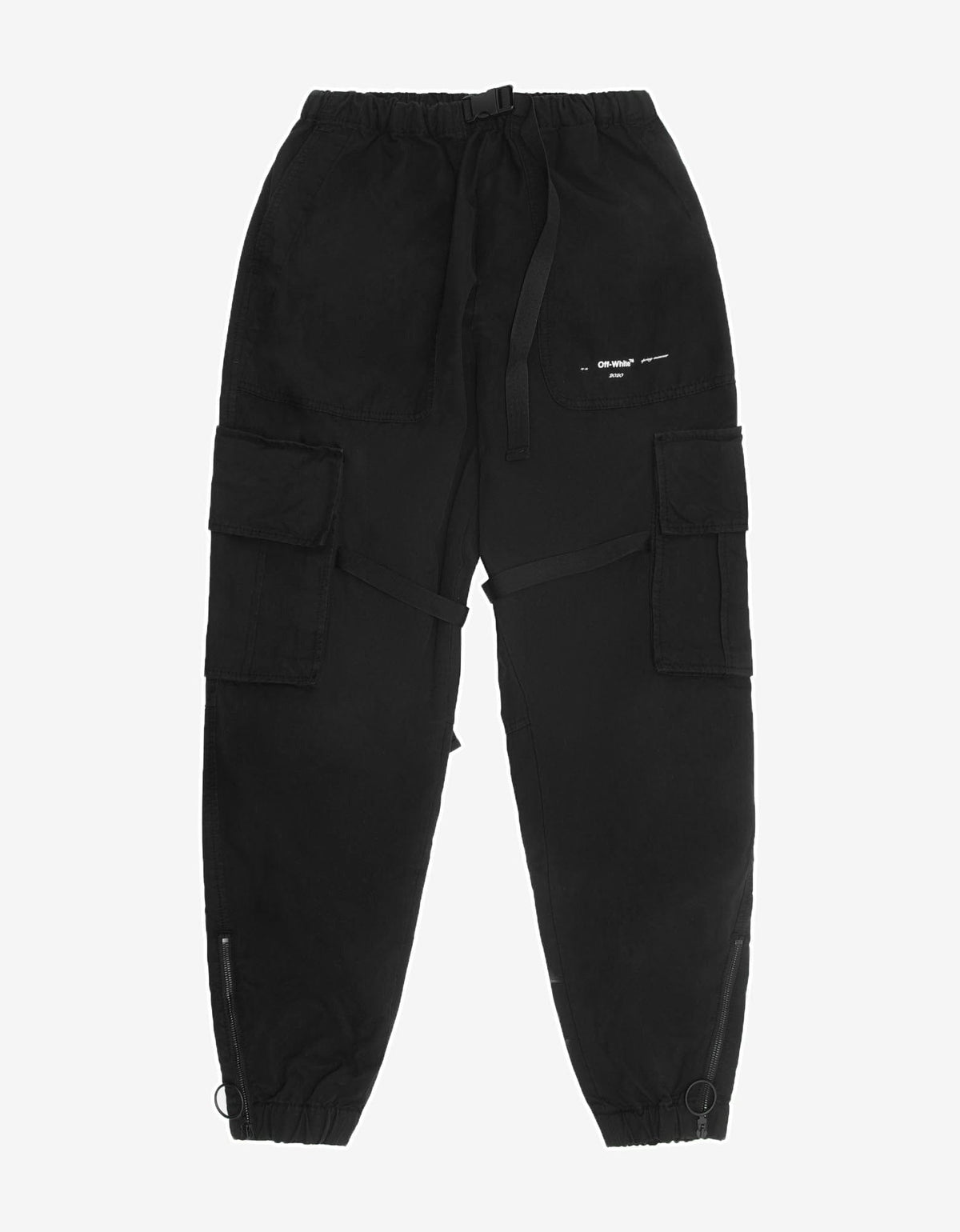 Off-White Black Parachute Cargo Pants