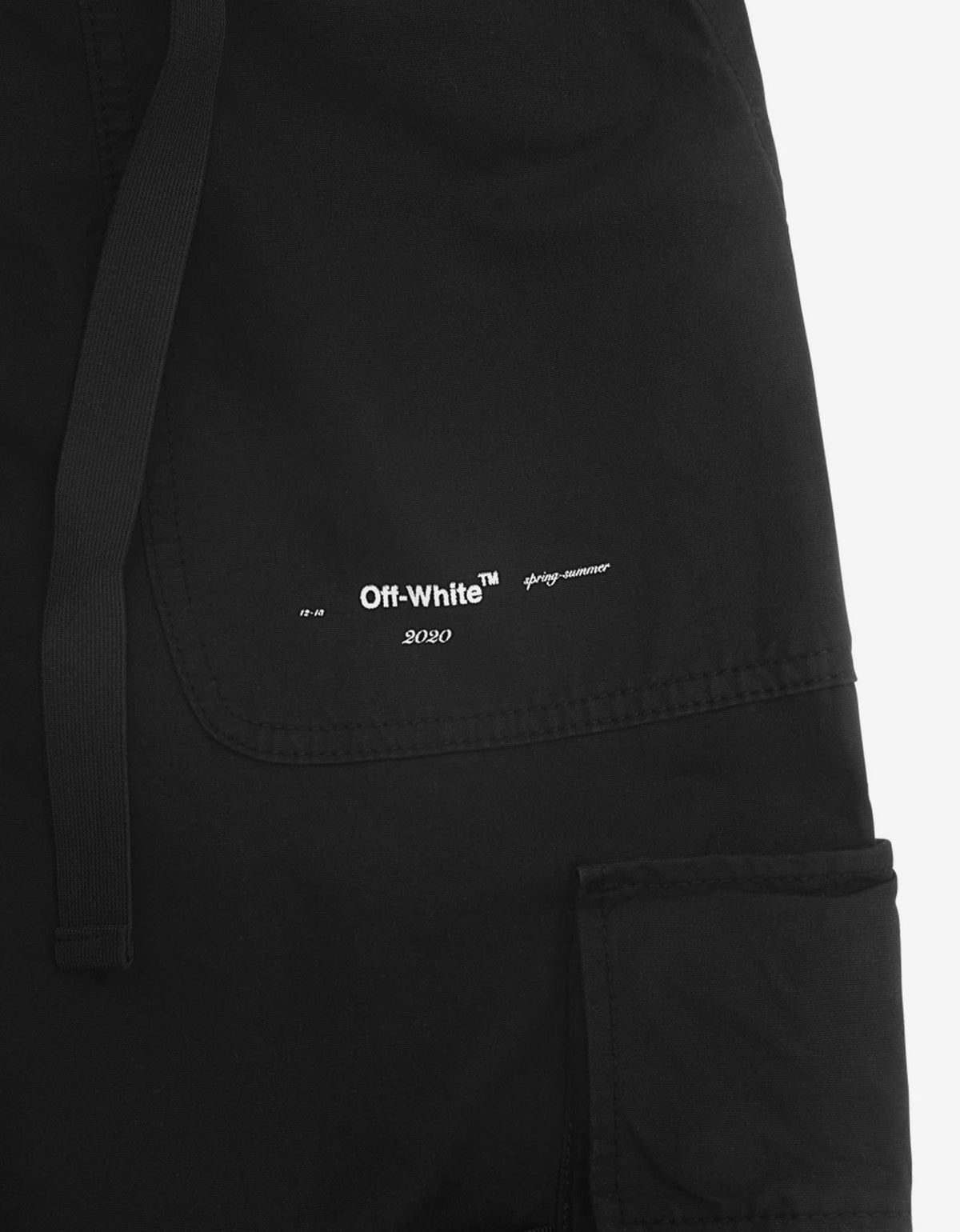 Off-White Black Parachute Cargo Pants