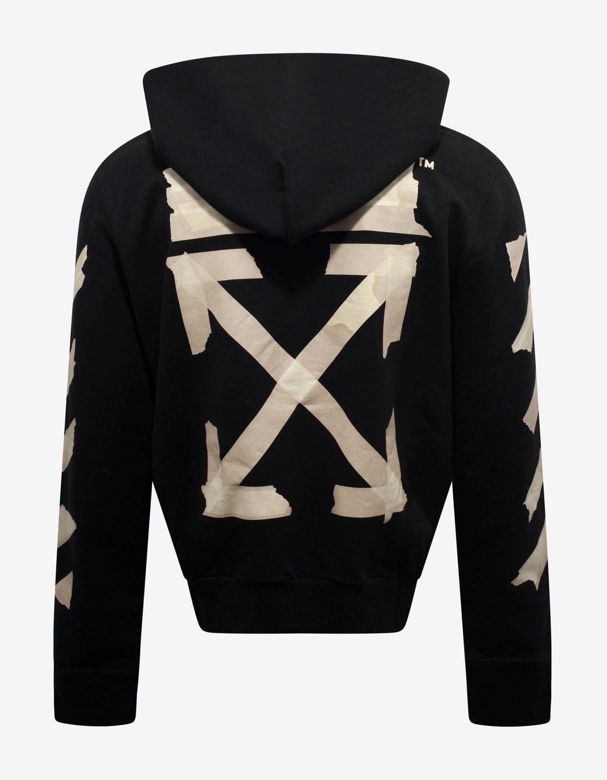 Off-White Black Tape Arrows Print Zip Hoodie