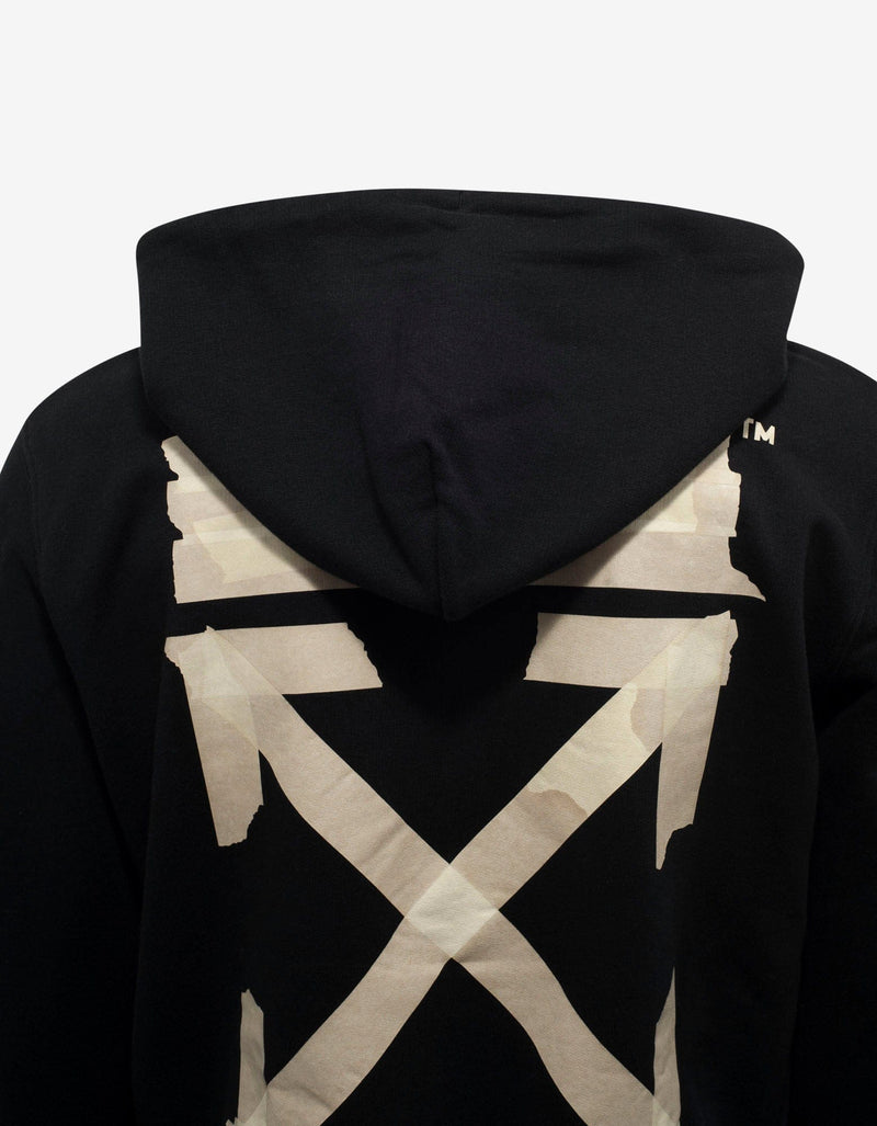 Off-White Black Tape Arrows Print Zip Hoodie