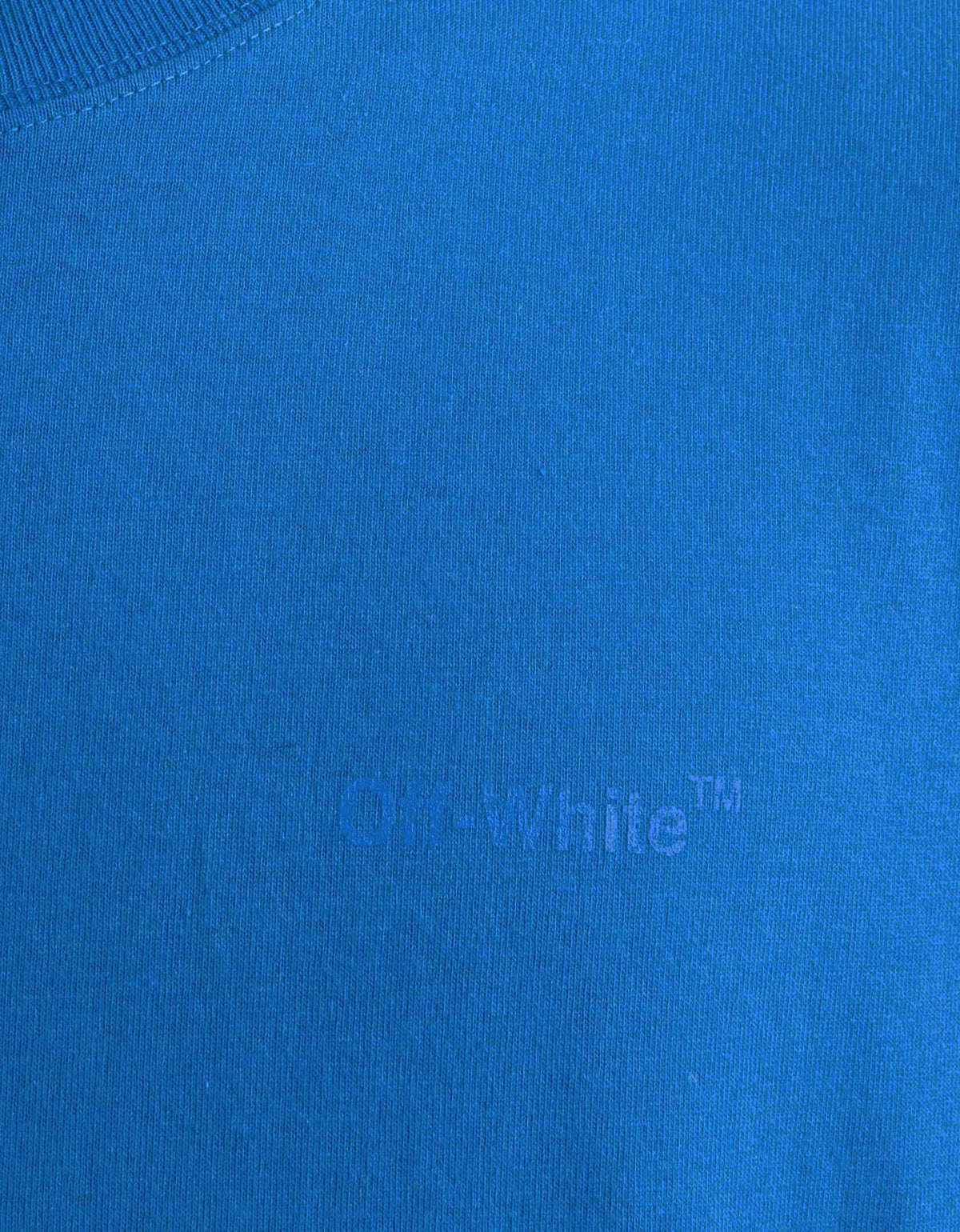 Off-White Blue Diag Tab Slim T-Shirt