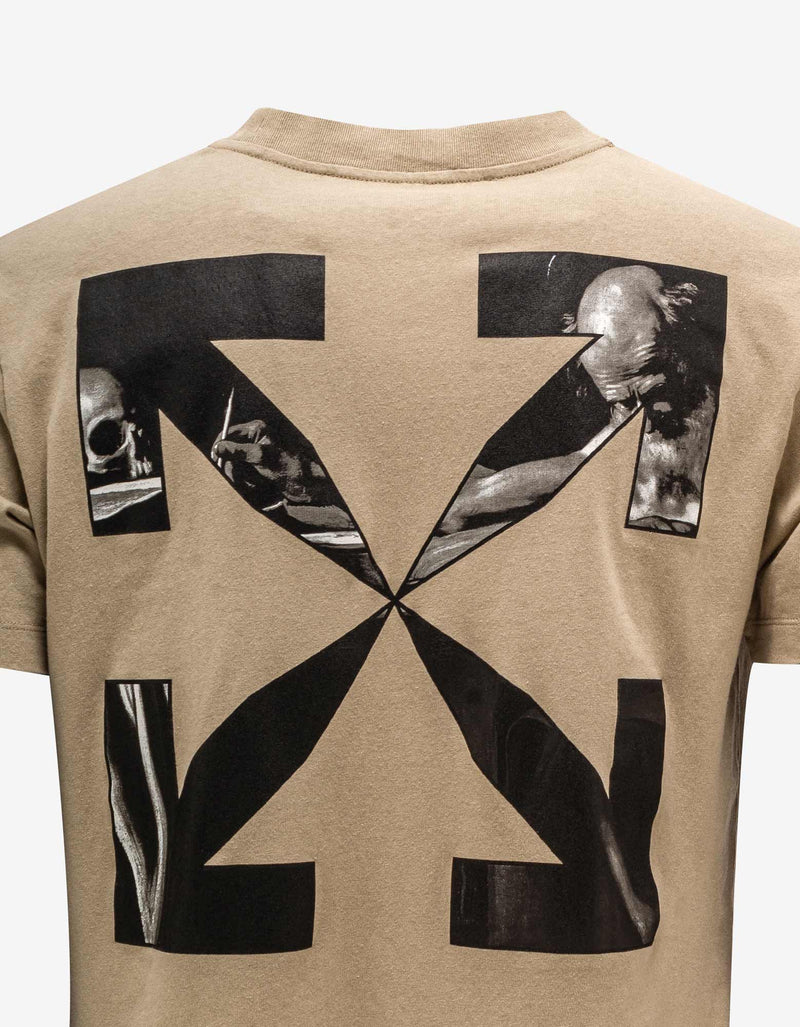 Off-White Dark Sand Caravaggio Arrow Slim T-Shirt