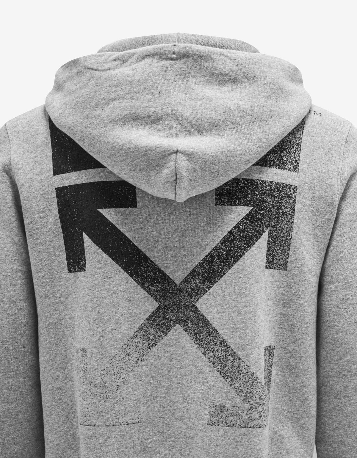 Off-White Grey Degrade Arrow Print Hoodie