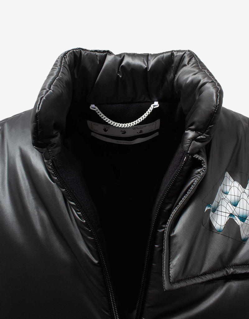 Off-White Grey Tech Puffer Vest