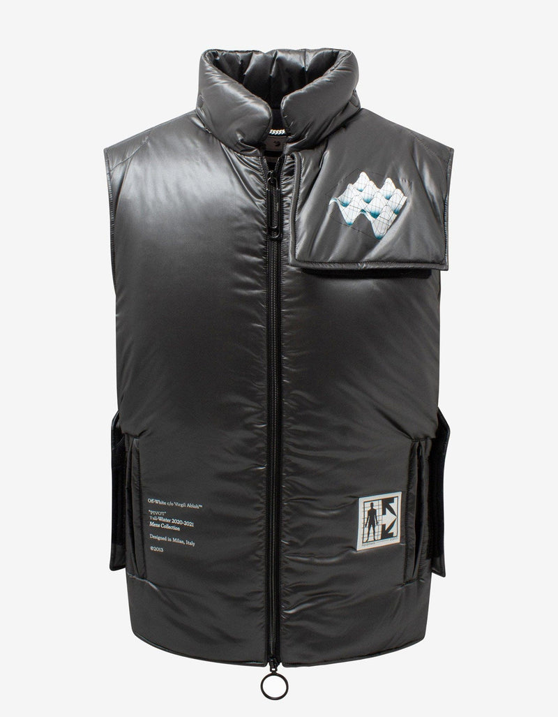 Off-White Grey Tech Puffer Vest