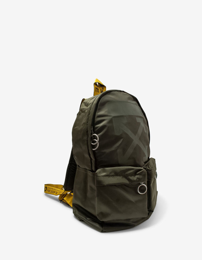 Off-White Khaki Rubber Arrow Backpack