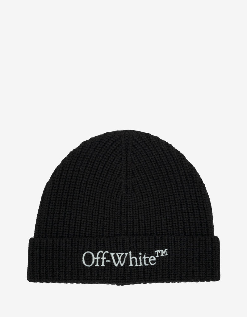 Off-White Off-White Black Bookish Classic Beanie Hat