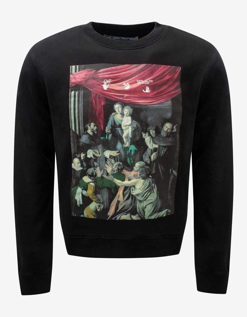 Off-White Off-White Black Caravaggio Painting Sweatshirt