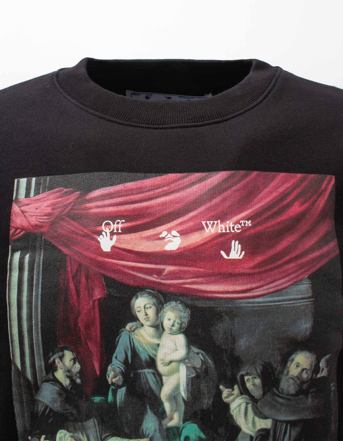 Off-White Off-White Black Caravaggio Painting Sweatshirt