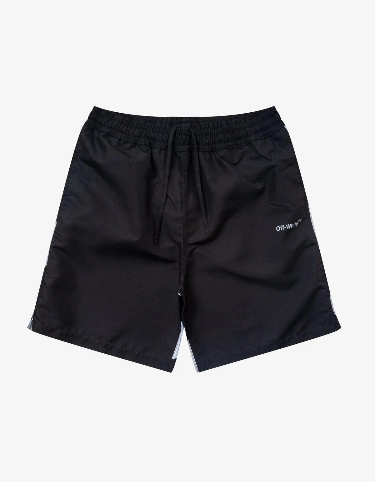 Off White Black Diag Surfer Swim Shorts