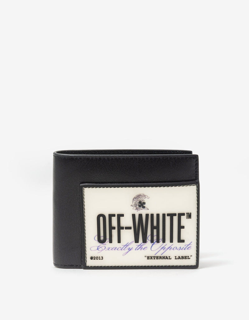 Off-White Off-White Black Logo Patch Billfold Wallet