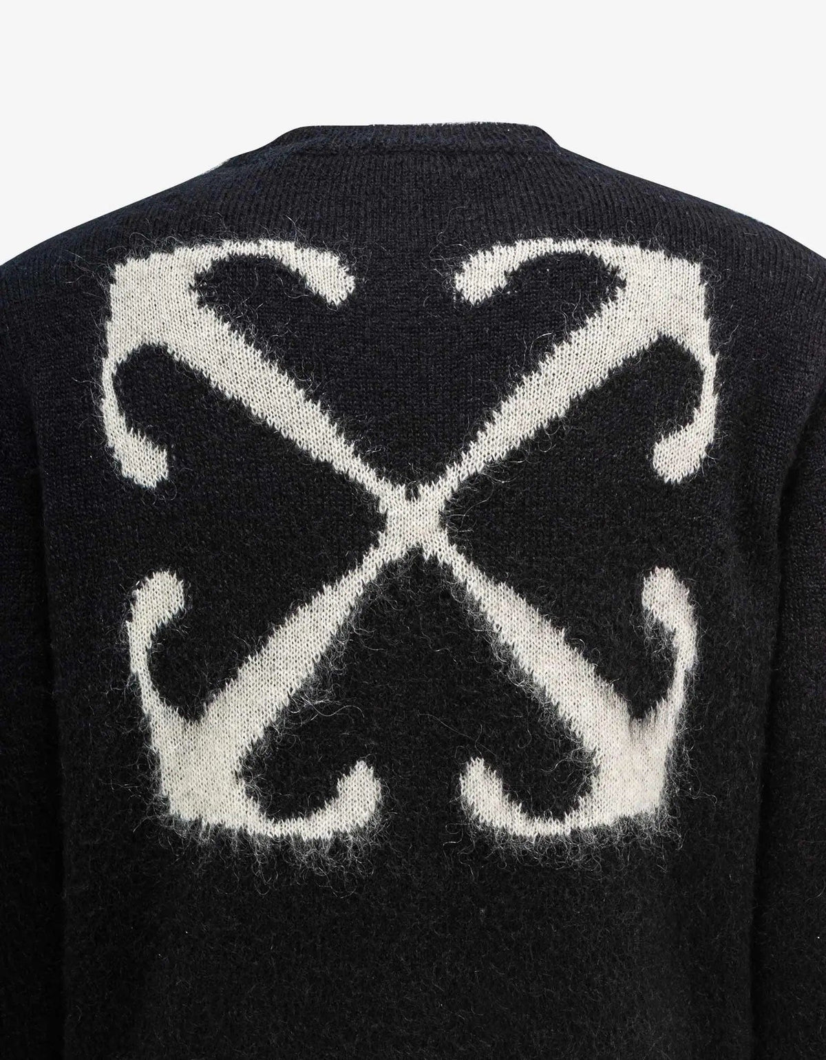 Off-White Off-White Black Mohair Arrow Sweater