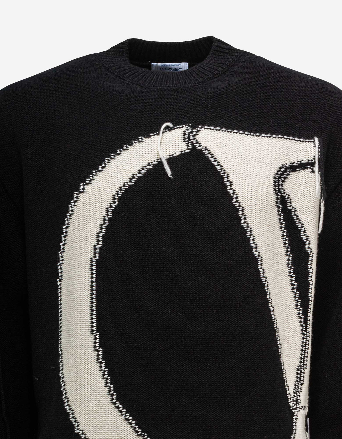 Off-White Off-White Black OW Maxi Logo Sweater