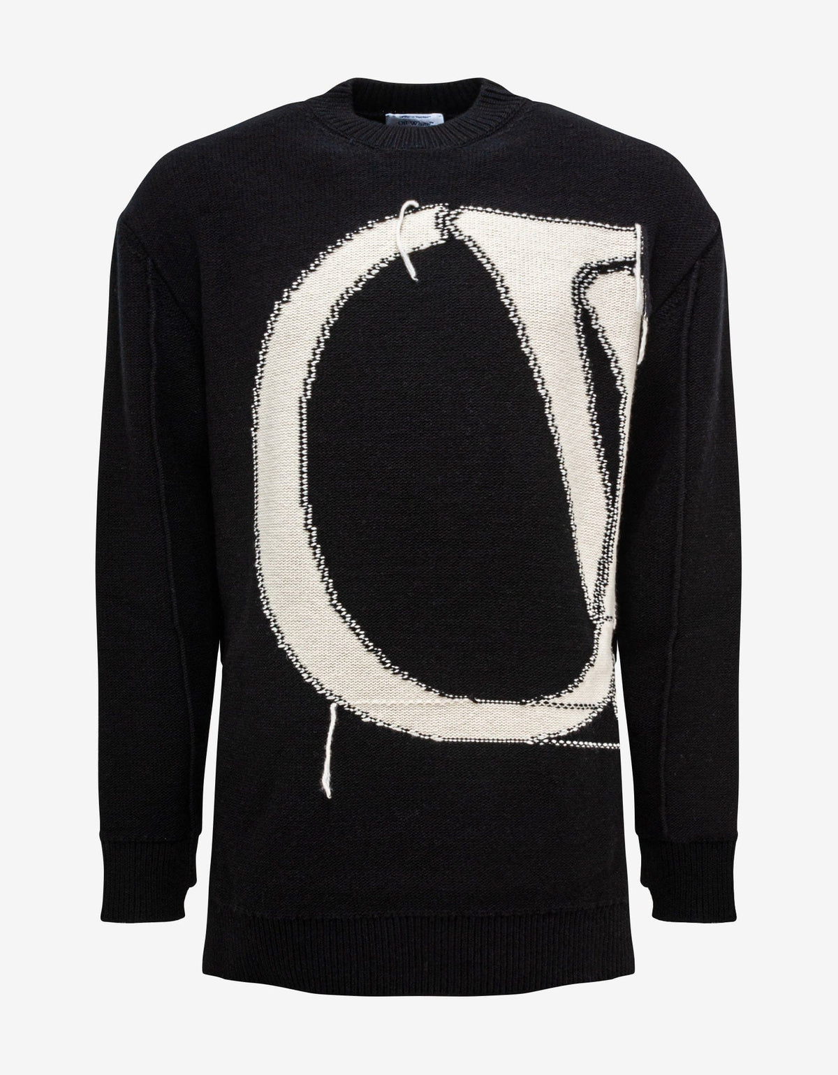 Off-White Off-White Black OW Maxi Logo Sweater
