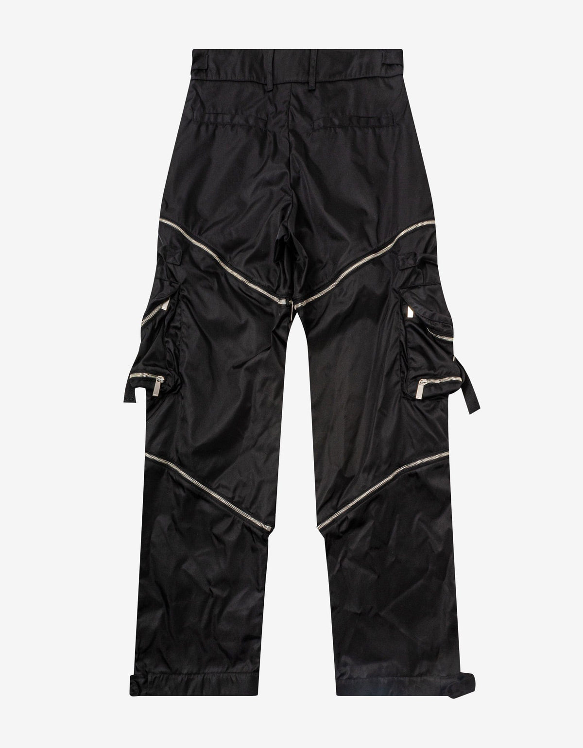 Off-White Off-White Black Zip Cargo Trousers
