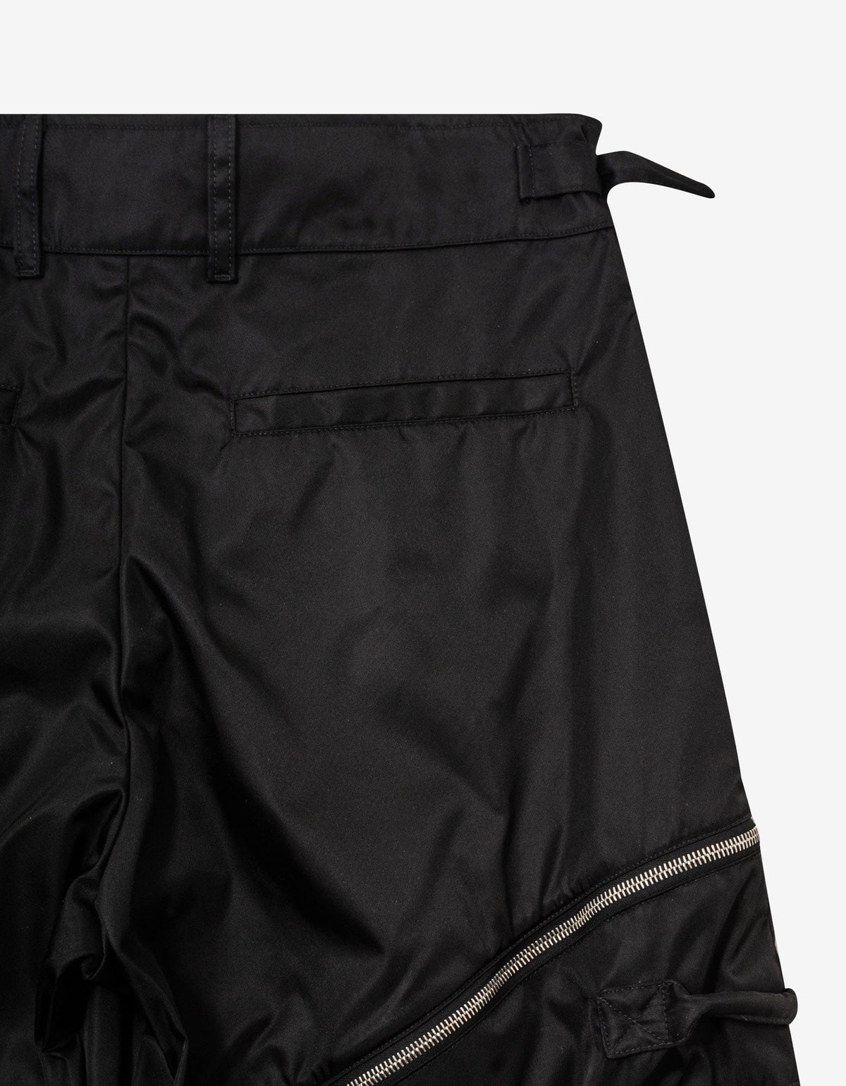 Off-White Off-White Black Zip Cargo Trousers