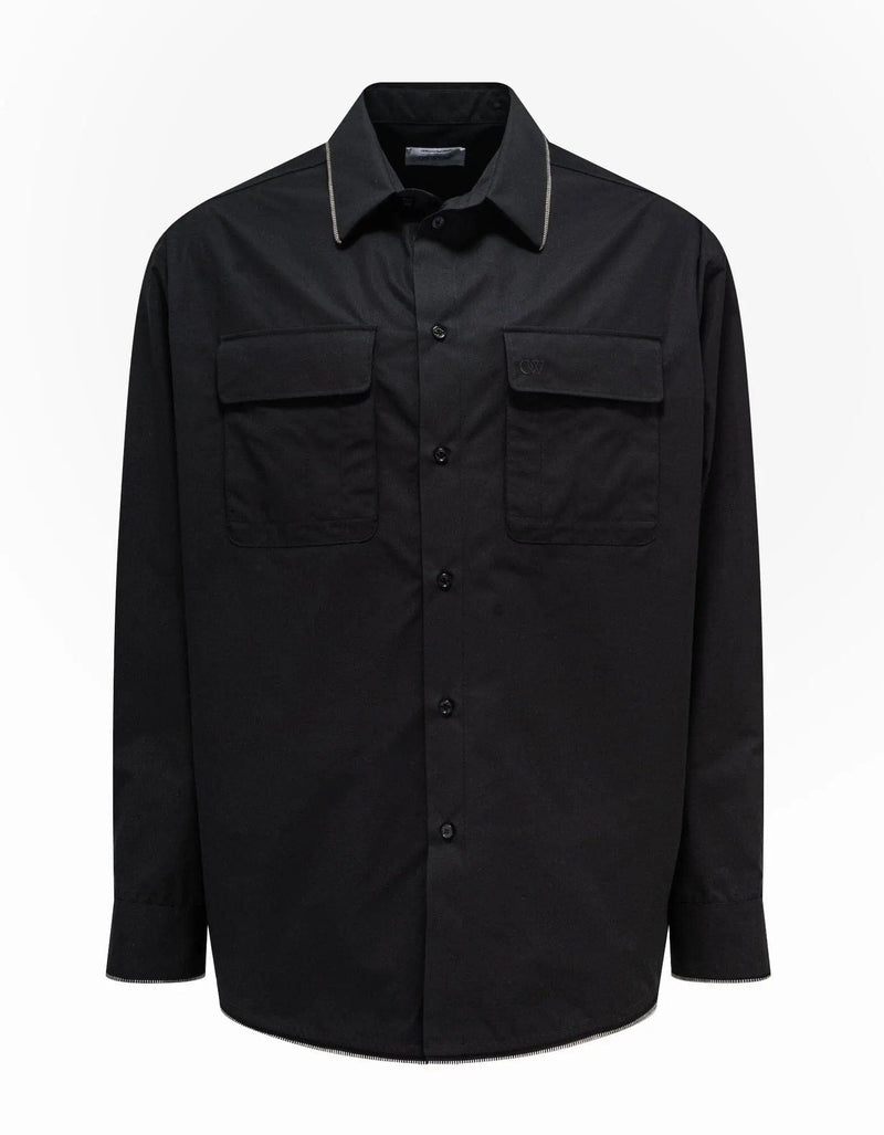 Off-White Off-White Black Zip Military Overshirt