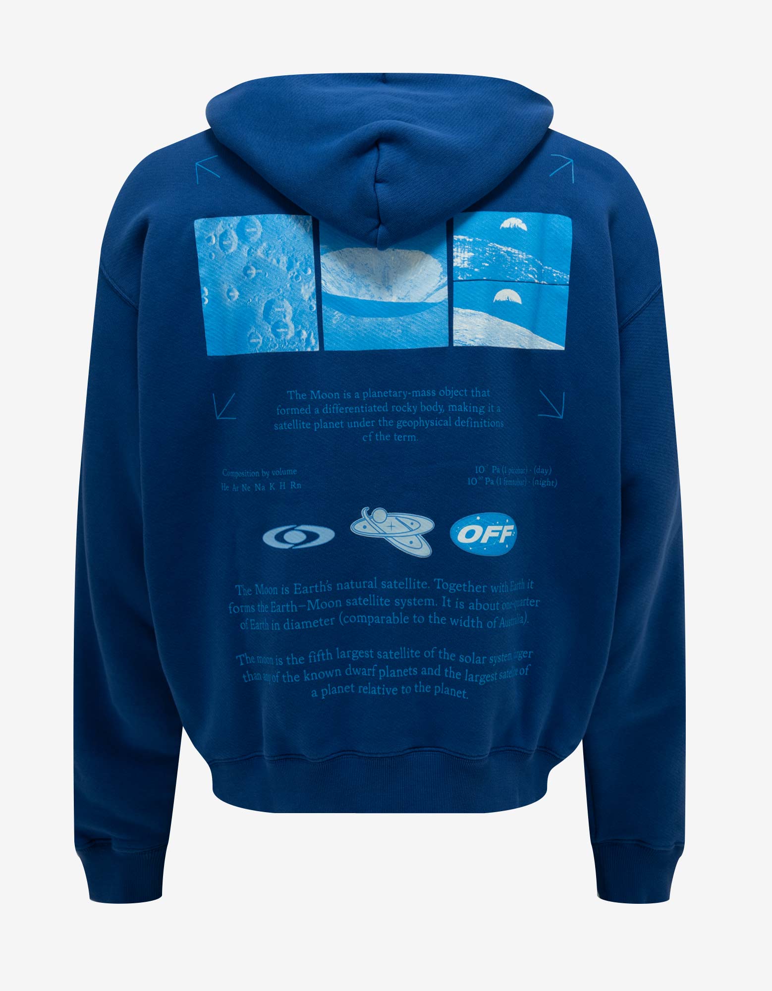 Off White Blue On The Go Skate Hoodie Zoo Fashions