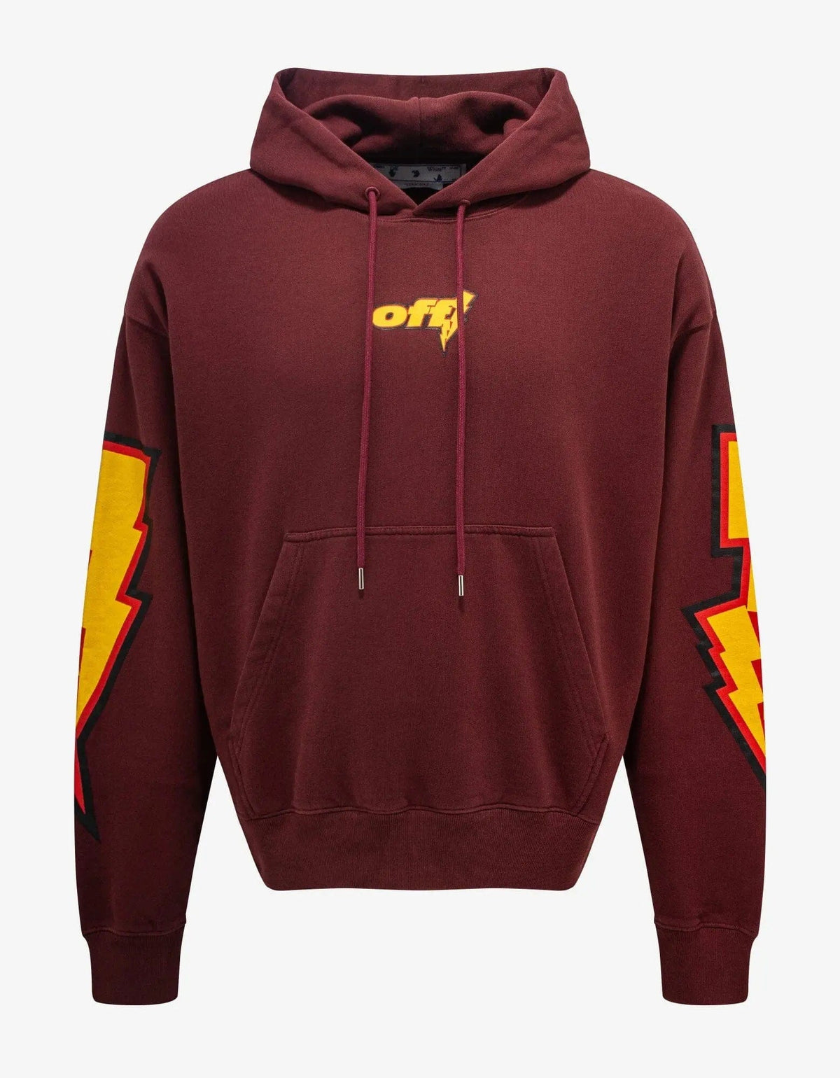 Maroon off white hoodie best sale