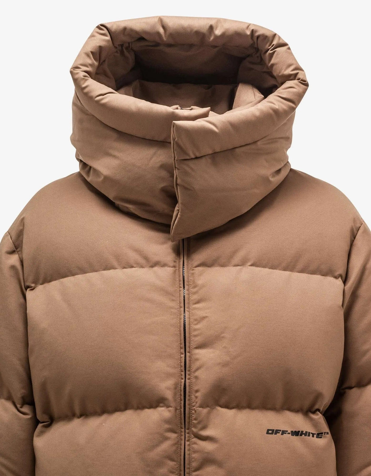 Off-White Off-White Camel OW Race Canvas Down Puffer Jacket