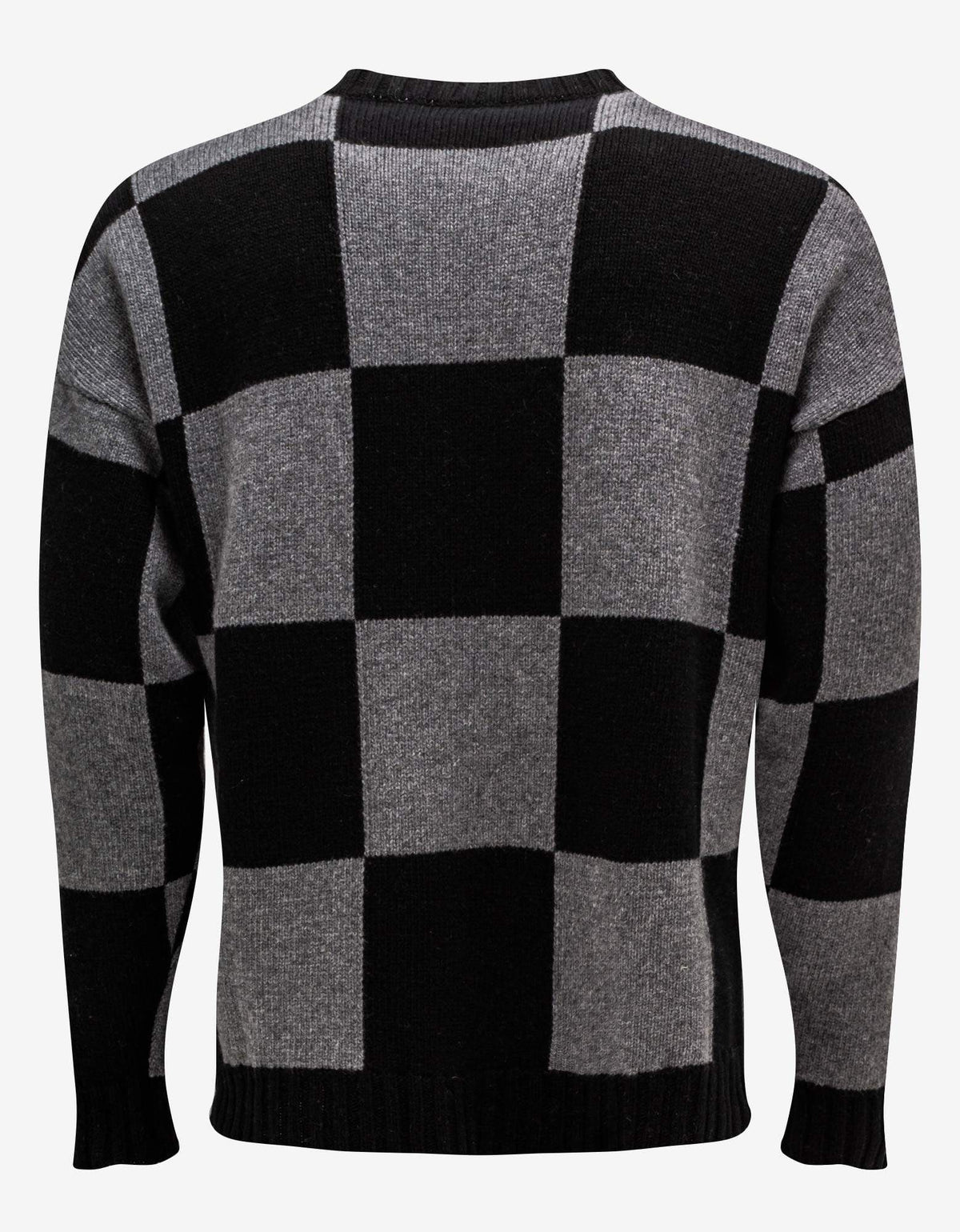 Off-White Off-White Checkered Logo Wool Sweater