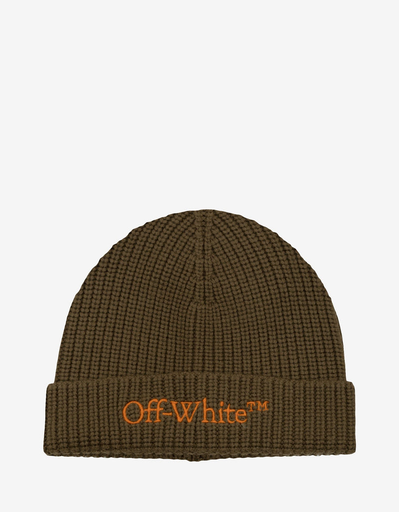 Off-White Off-White Green Bookish Classic Beanie Hat