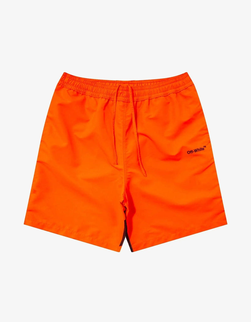 Off-White Off-White Orange Diag Surfer Swim Shorts