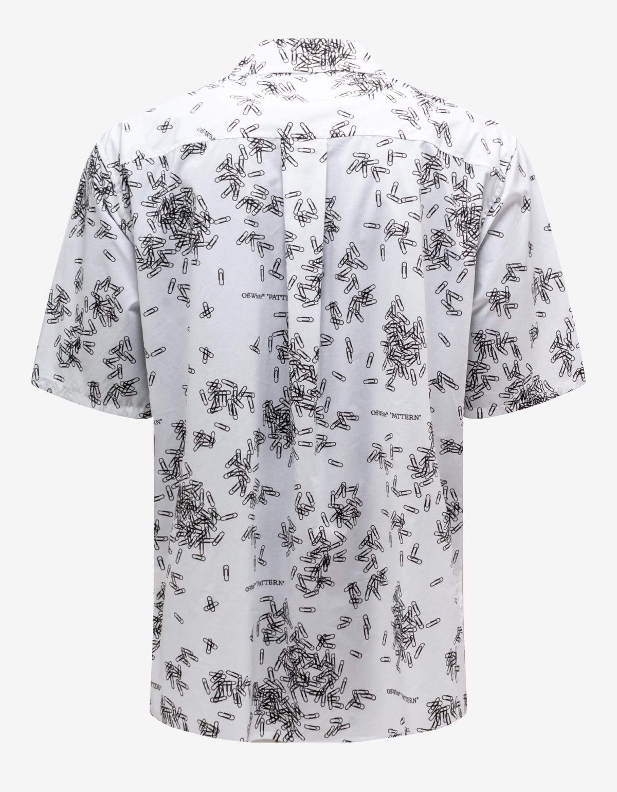 Off-White Off-White White Paperclip Print Shirt