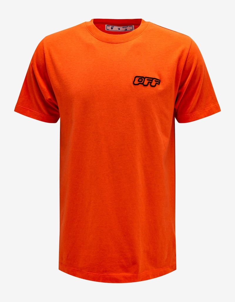 Off-White Orange Wizard Flyer Print T-Shirt