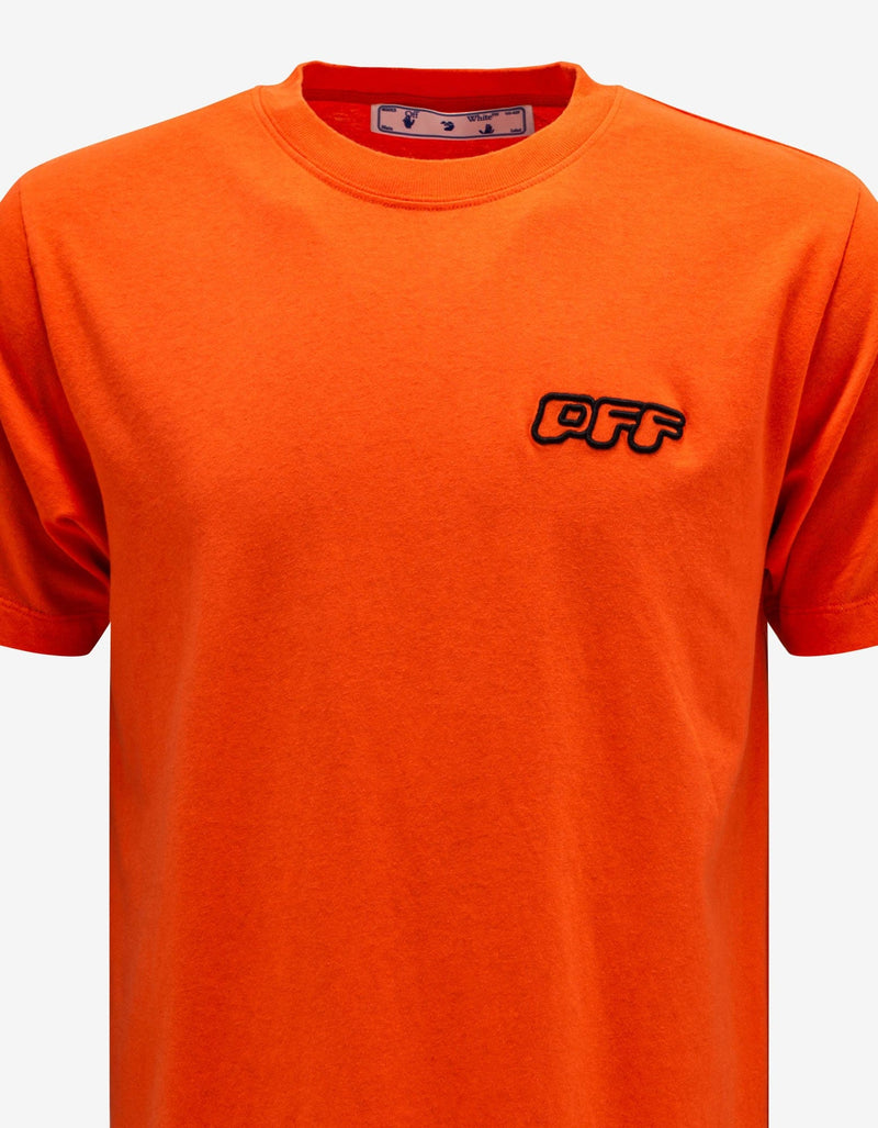 Off-White Orange Wizard Flyer Print T-Shirt