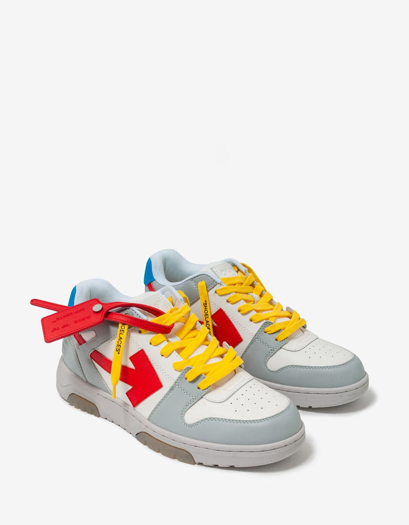 Off-White Out Of Office Grey & Red Trainers