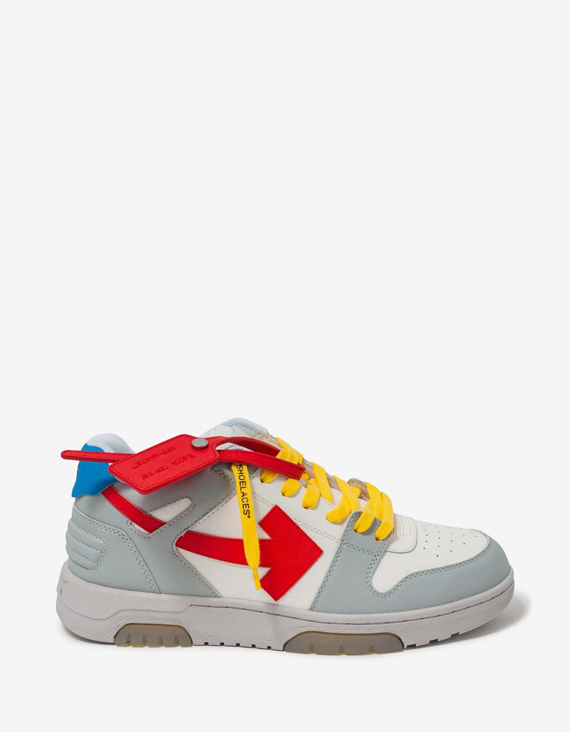 Off-White Out Of Office Grey & Red Trainers